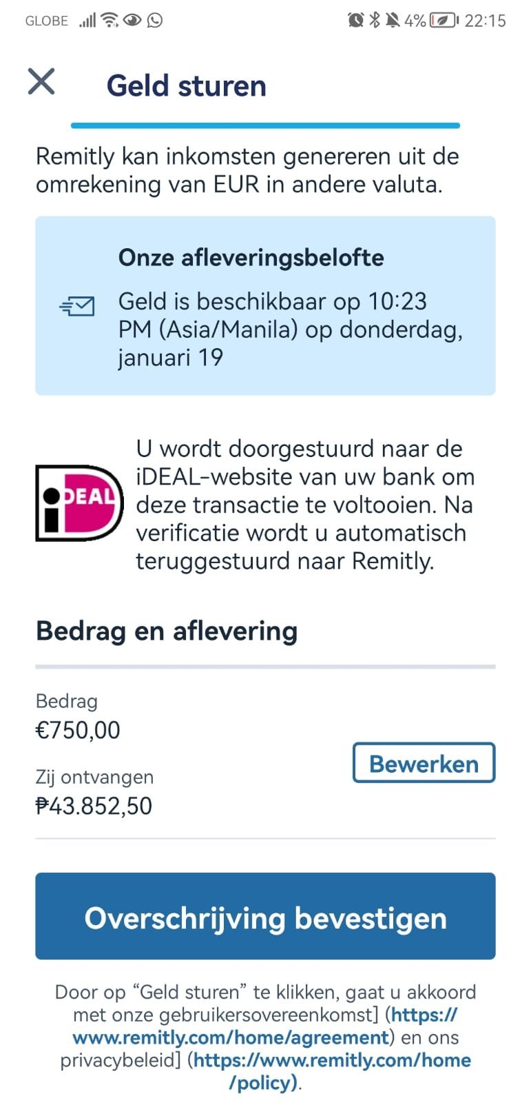 Bespaar geld met Remitly